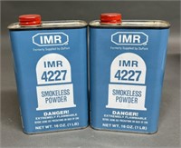 2 - 1 lbs Cans IMR 4227 Reloading Powder