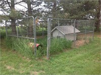 Dog kennel only, Six panels (1 bent), one gate