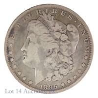 1895-O Silver Morgan Dollar Key Date (VF)