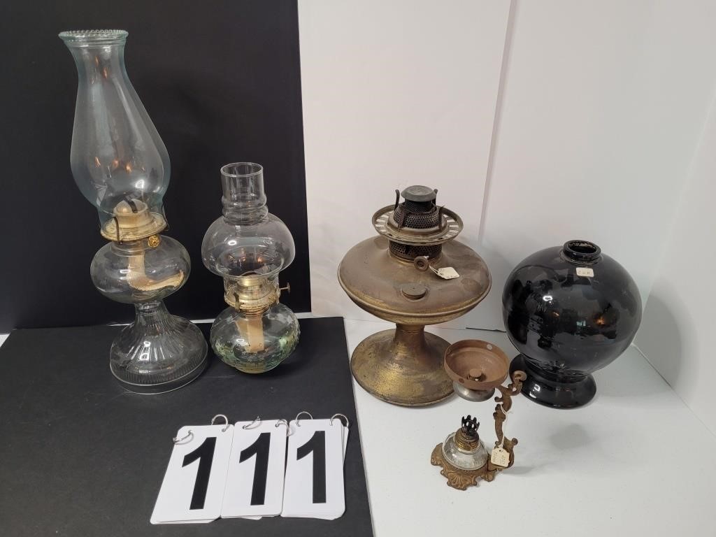 Group of Oil Lamps ~ Lamp Bases