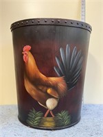 Painted Waste Basket