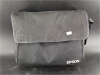 Epson projector in case with cord