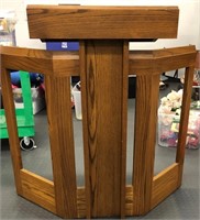 Solid Oak Podium 45" t @ front/40.5" tall back