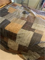Large patchwork comforter- shows wear