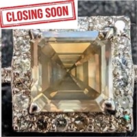 $12000 14K  Diamond (2.28Ct,Vs,Fancy Brownish Grey