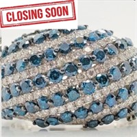 $5800 14K  Blue Diamond Treated(1.3ct) Diamond (1.