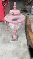 Metal lamp post topper