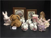 MISC RABBIT ITEMS - ONE IS A BANK