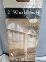 2 Sets Wood Window Blinds - NEW In Box