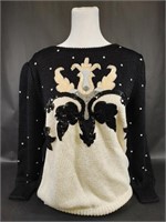 Nanell Beaded and Sequined Sweater