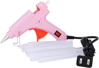 MINI PINK HOT GLUE GUN W. GLUE STICKS