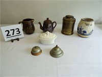 Cigar Tin, Counter Service Bell, Yanko Ware