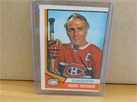 1974-75 Henri Richard Hockey Card