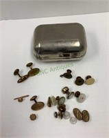 Collection of vintage and antique cufflinks and a