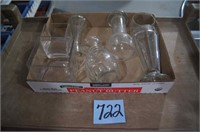 (7) Glass Vases & Planters