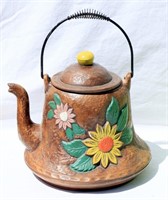 Tea Kettle Looking Ceramic Cookie Jar