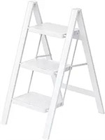 3 Step Ladder,folding Step Stool With Wide