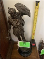 Bronze Patinated Visigoth Warrior Spelter Figure