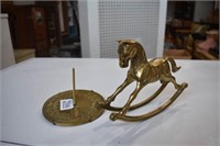 Brass Horse & Sundial