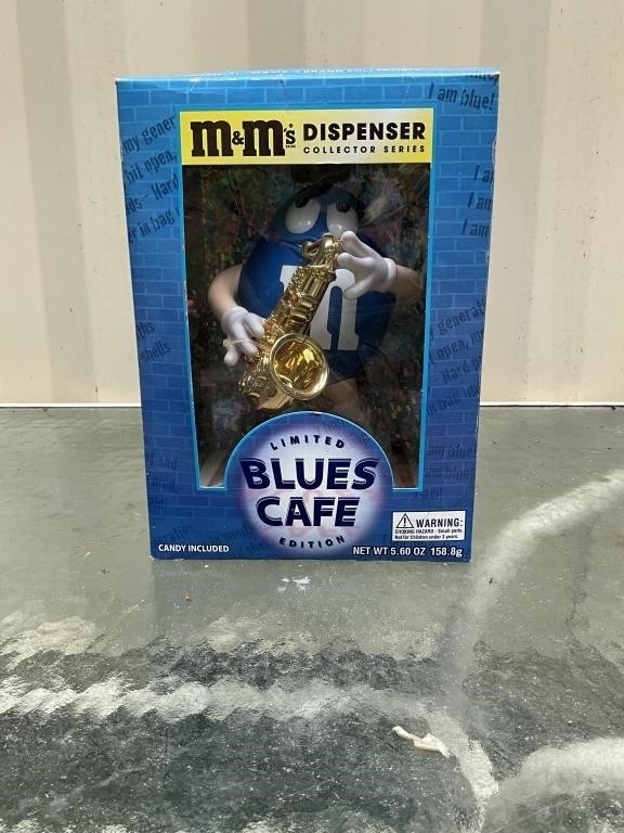 M&M BLUES CAFE CANDY DISPENSER
