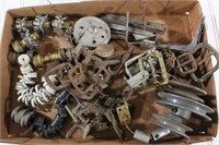 Flat of Buckles, Weights, Hardware, Etc