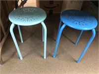 (2) childs blue stools