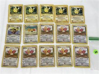 LOT OF 15 VINTAGE POKEMON CARDS