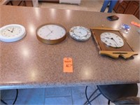 Lot 167  (4) Hanging Clocks,