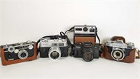 5 Cameras Minolta, Zeiss, Fuji, Kodak, Argus