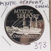 Mystic Seaport Connecticut Sterling Medal