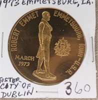 March 1973 Emmetsburg IA Sister City of Dublin