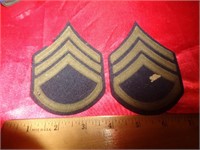 VINTAGE MILITARY PATCHES  / SOME MOTH DAMAGE