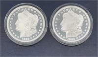1889-CC and 1895 Morgan Tribute Silver Proofs