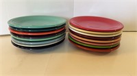 16 Fiesta Saucer Plates