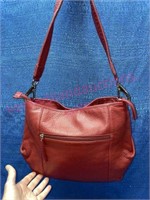Stone Mountain red leather purse