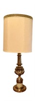 MCM Heavy Solid Brass & Enamel Lamps with Shades