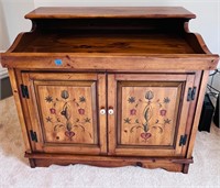 Vintage Wooden TV Cabinet With Samsung TV