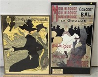 Advertising Prints; Toulouse Lautrec Moulin Rouge