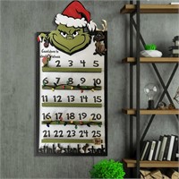 3D Grinch Wooden Advent Calendar (Army Green)