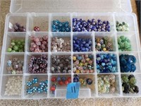 Mixed stone and plastic beads
