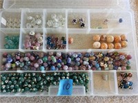 Mixed stone and plastic beads