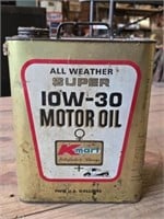 Vintage Super 10w-30 Motor Oil Can
