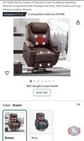 1 pcs; VICTONE Electric Power Lift Recliner Chair