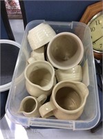 Box lot of pottery