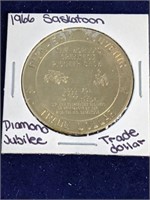 1966 Saskatchewan Diamond Jubilee Trade Dollar
