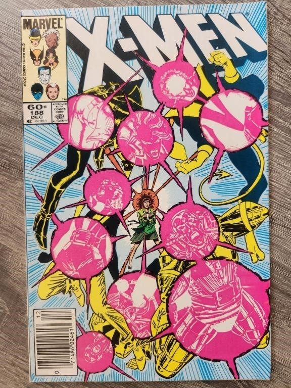 Uncanny X-men #188 (1984) 1st cam ADVERSARY NSV