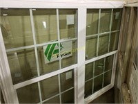 Lot of 1 single hung double windows