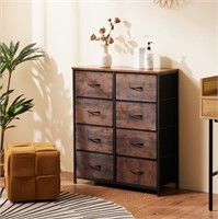 E9698  EDX Fabric Dresser with 8 Drawers, Metal Fr