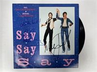 Autograph COA Say Say Say Vinyl