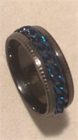 New mens spinner ring size 11 I believe. If your